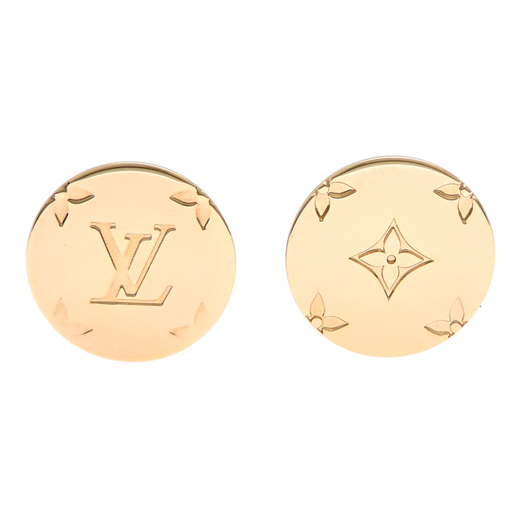 Louis Vuitton Bouton de Manchette Monogram Men's Cufflinks M80192 Metal